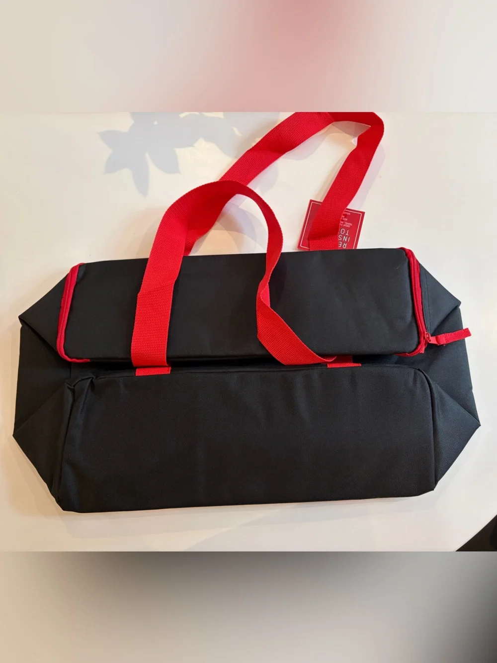 Trader Joe’s Classic Red & Black Insulated Tote Bag